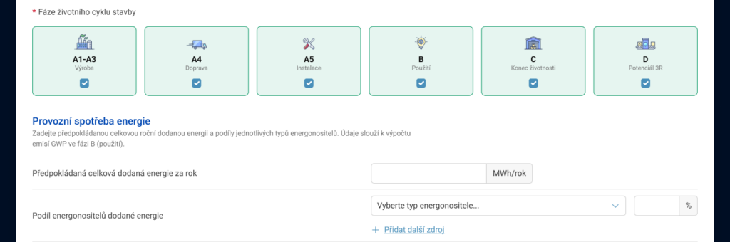 Ukázka životní cyklus stavby