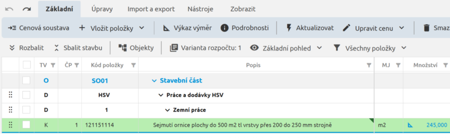 Krok zpět a vpřed v aplikaci